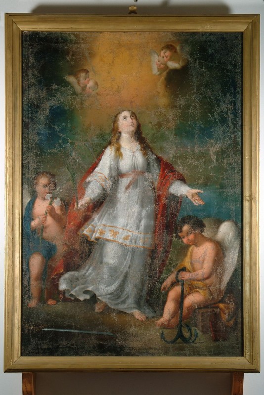 Bott. marchigiana primo quarto sec. XIX, Cornice del dipinto con Santa Filomena
