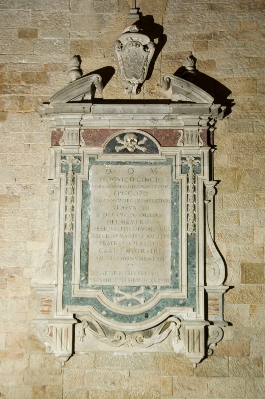 Bott. dell'Italia centr. (1638), Monumento sepolcrale del vescovo Ludovico Cenci