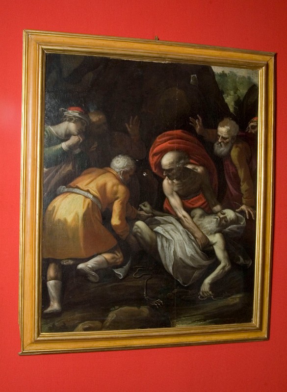 Fenzoni F. (1605), Tela con la sepoltura di San Martino I Papa