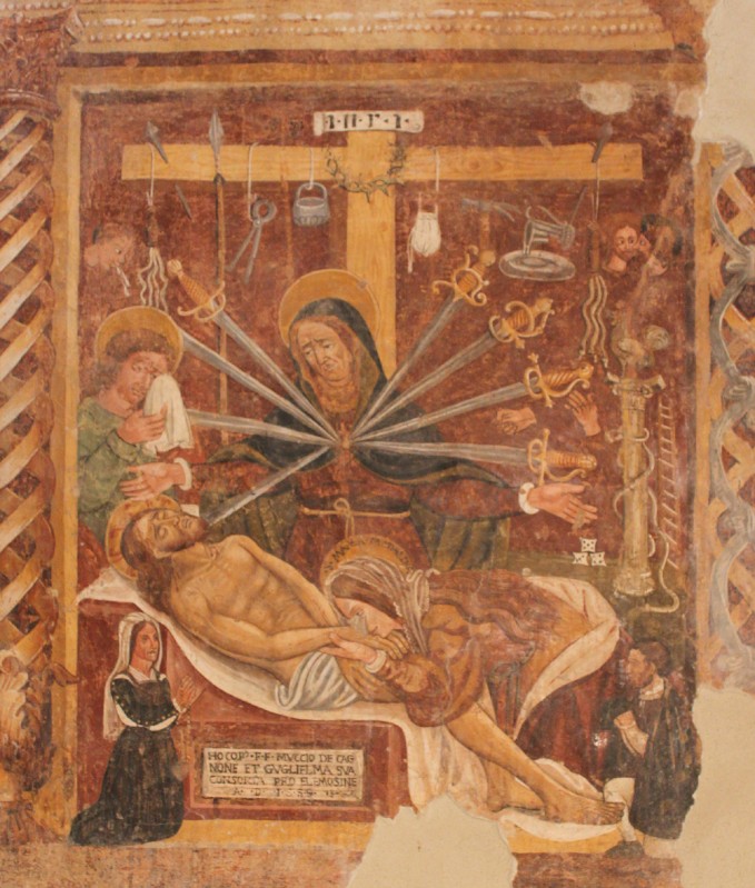 Todisco G. (1559), Compianto su Cristo morto con committenti