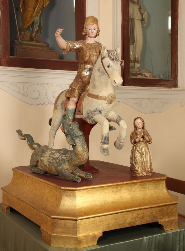 Bott. campana sec. XV, Statua di San Giorgio a cavallo