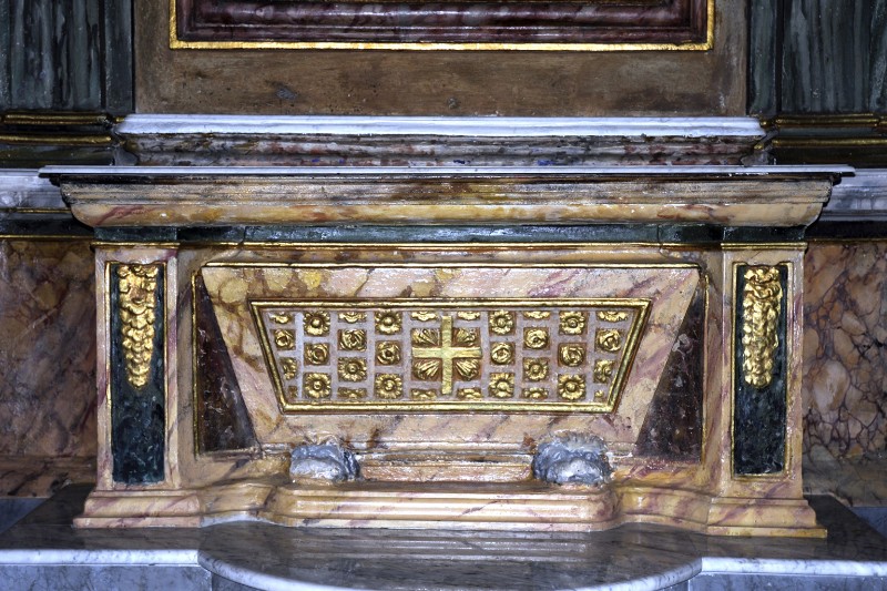 Ambito laziale sec. XVIII, Paliotto della Cappella di Sant'Erasmo