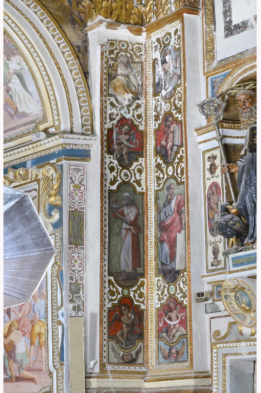 Ambito marchigiano sec. XVII, Santa Pudenziana e cherubini