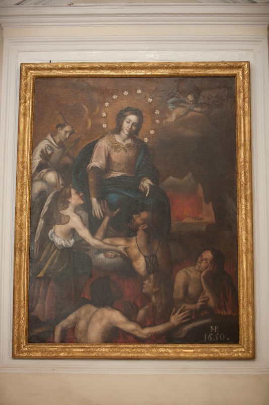 Ambito napoletano (1650), Madonna del Carmelo, San Pietro da Verona e anime