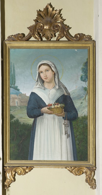 Bottega romagnola sec. XIX, Cornice del dipinto raffigurante Santa Petronilla