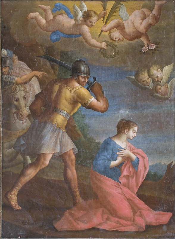 Ambito emiliano sec. XVI (?), Santa Reparata martirizzata