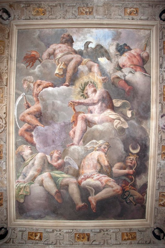 Gambara L. sec. XVI, Apollo con gli Dei dell'Olimpo
