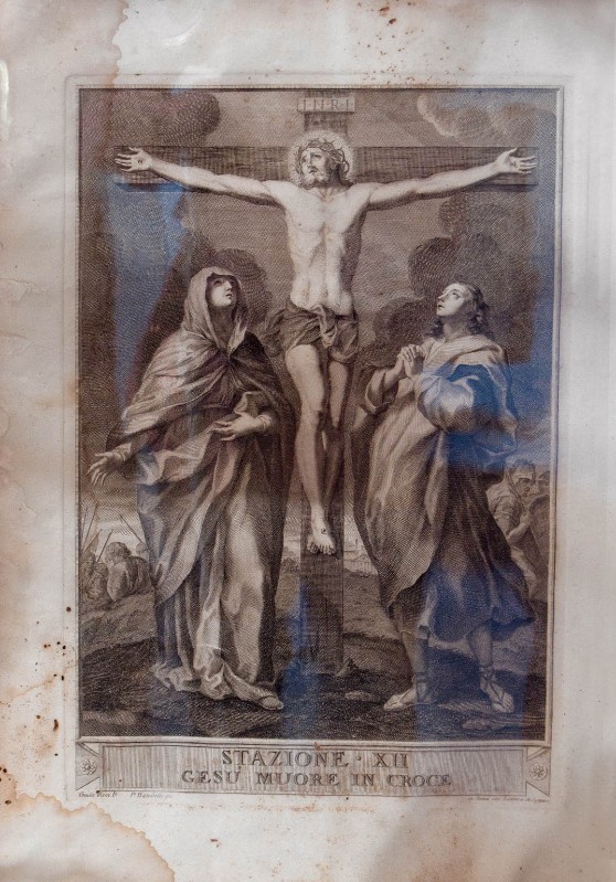 Bott. romana sec. XIX, Gesù muore in croce