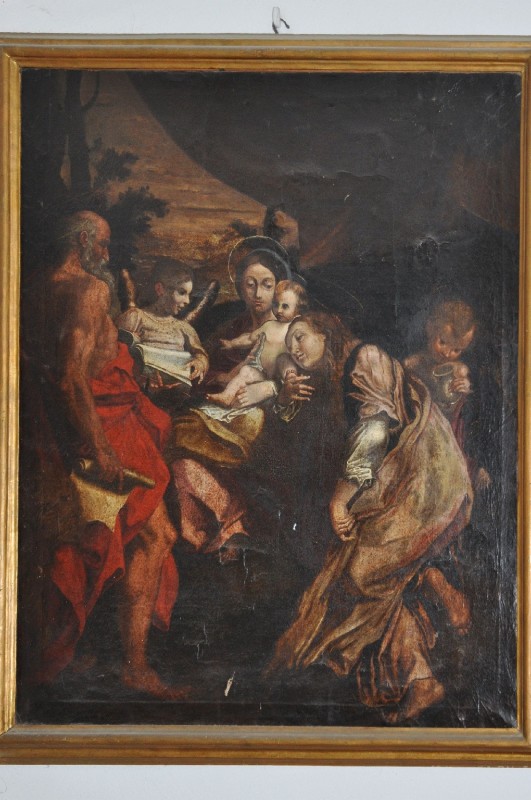 Bott. emiliana seconda metà sec. XVI, Dipinto copia della Madonna di S. Gerolamo