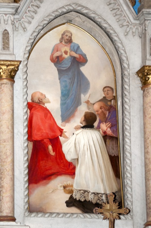 Pollinari B. (1888), Sacro Cuore di Gesù con San Luigi Gonzaga