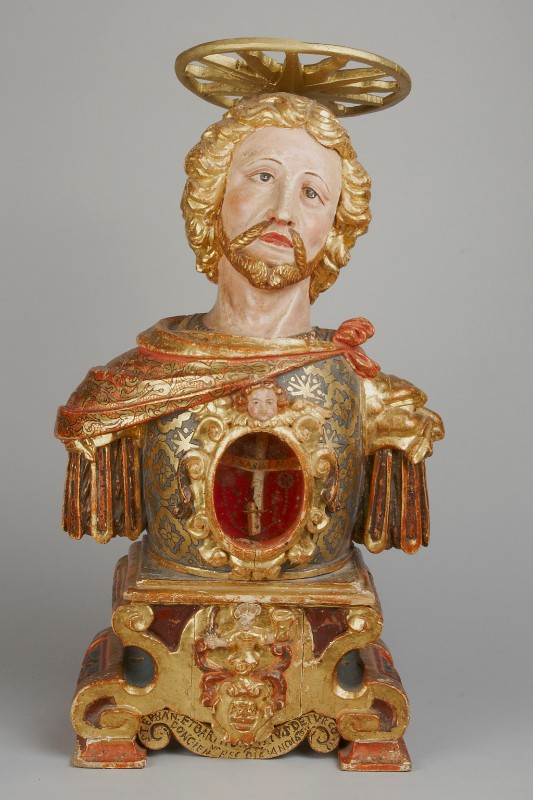 Ambito lombardo (1660), Reliquiario a busto di Sant'Erasmo