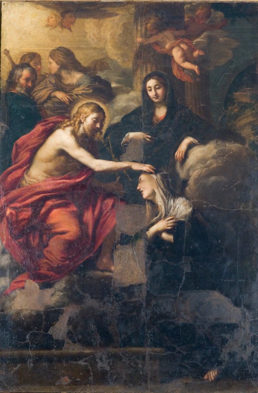 Franchi A. (1663), Gesù Cristo benedice Santa Bona dipinto