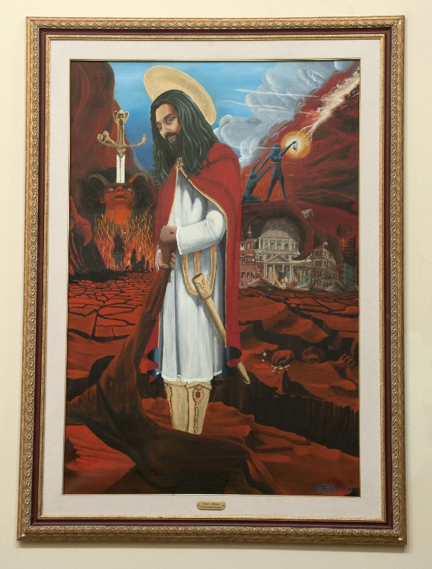 Abbattista S. sec. XXI, Dipinto con Gesù Cristo