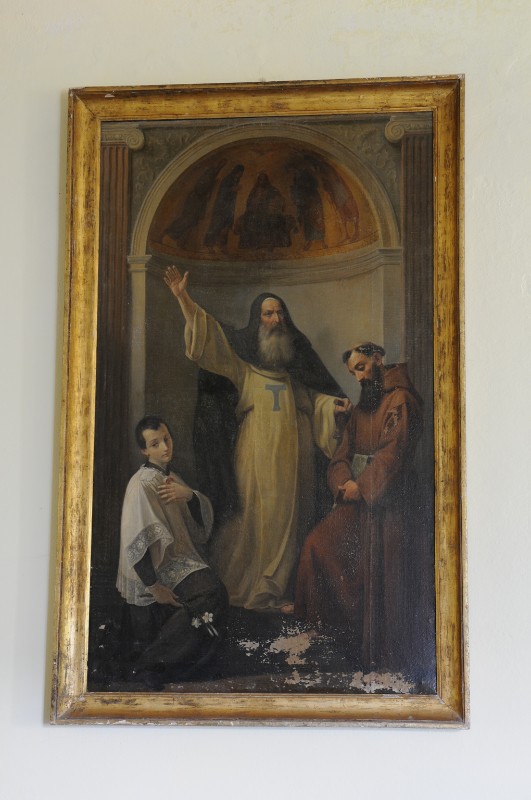 Affanni I. sec. XIX, Sant'Antonio abate con San Luigi e San Francesco