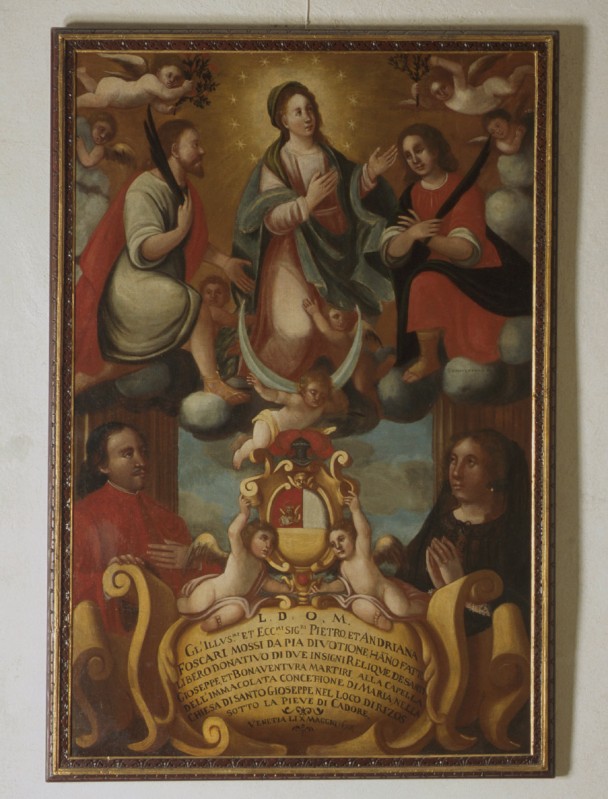Ambito veneto (1678), Madonna immacolata e santi con Pietro e Adriana Foscari