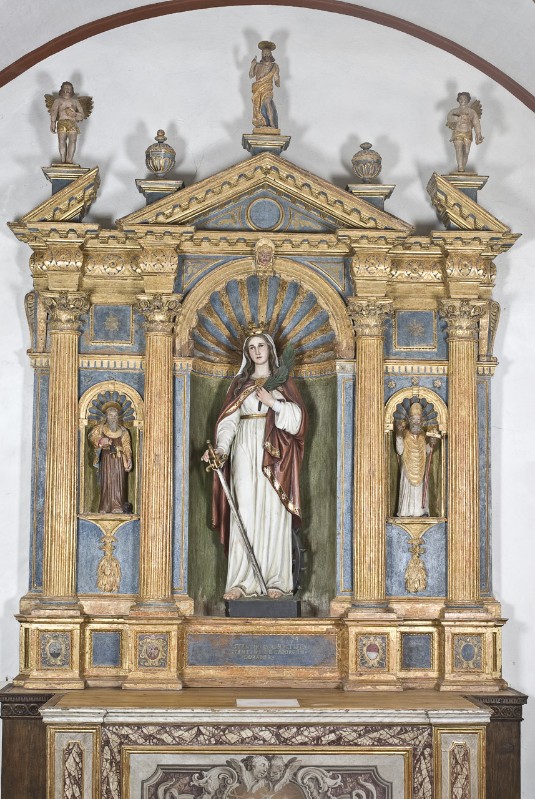 Costantini C. (1594), Alzata dell'altare maggiore con stemma Valier