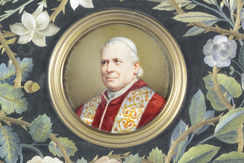 Corsi Luisa (1864), Ritratto di papa Pio IX
