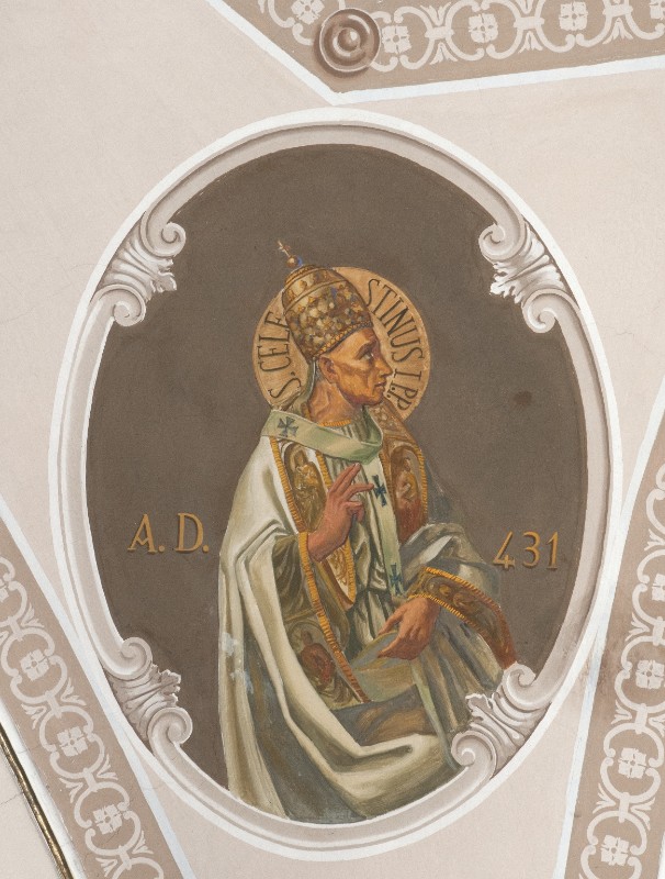 Pittore molisano sec. XX, Dipinto di Papa Celestino I