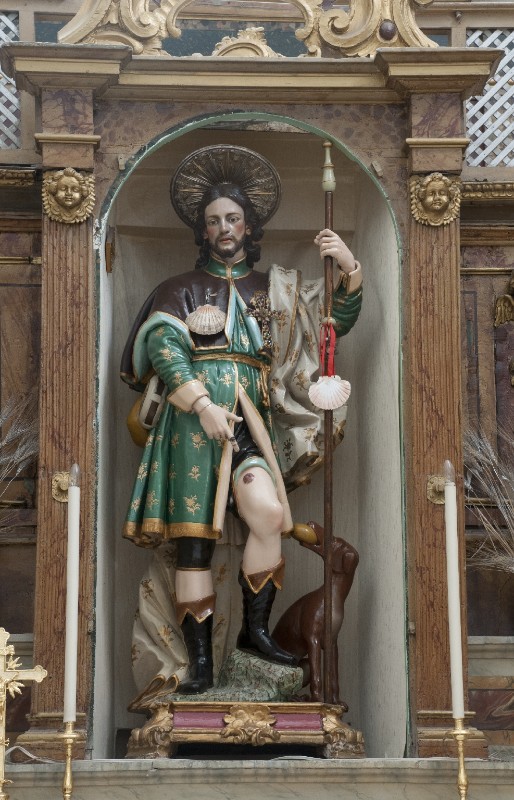 Colombo G. sec. XVIII, Statua di San Rocco