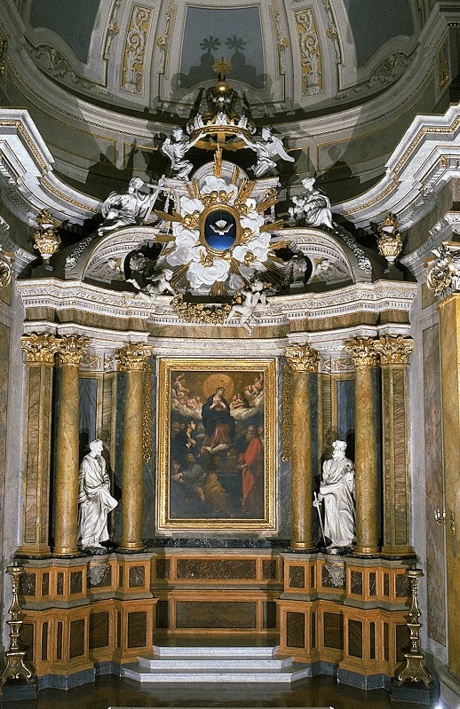Maestranze laziali primo quarto sec. XVIII, Altare in stucco