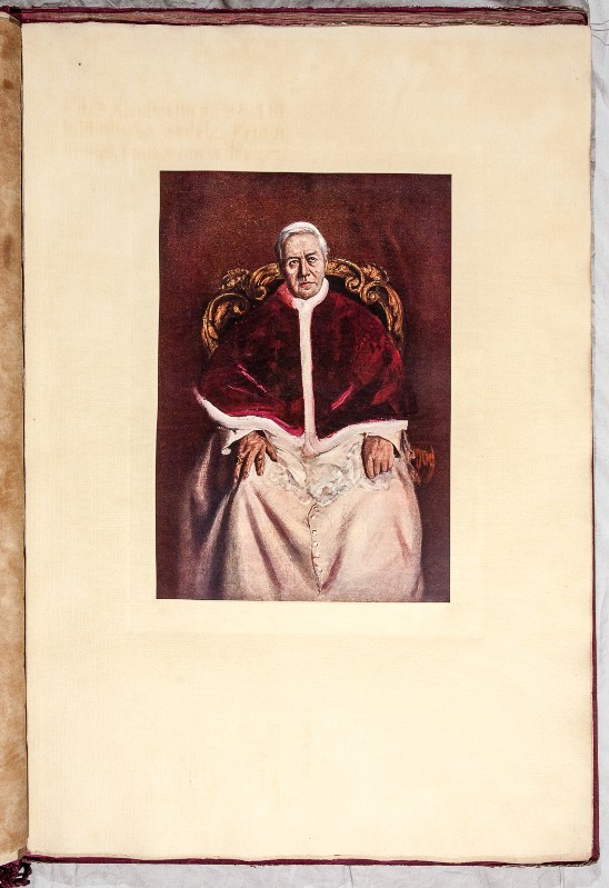 Hierl Deronco Ottone sec. XX, Ritratto di papa Pio X con mozzetta