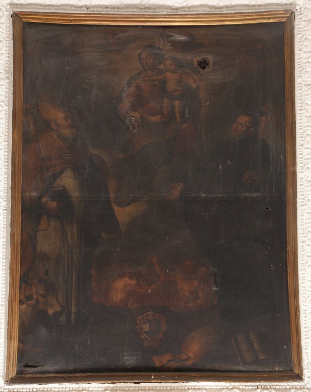 Mercurio N. Sec. XVII, Madonna con Gesù Bambino con San Mauro e San Tammaro