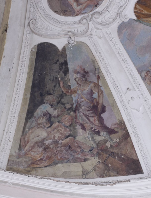 Mercurio C. sec. XVII, San Sebastiano visita i carcerati