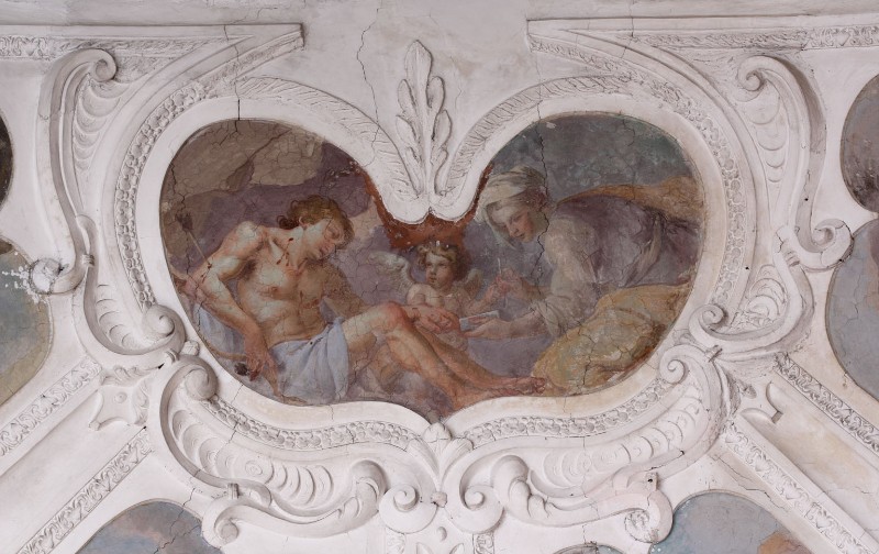 Mercurio C. sec. XVII, San Sebastiano viene curato da Irene