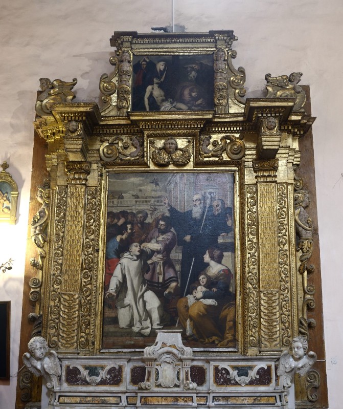 Artigianato molisano sec. XVII, Edicola d'altare dorata