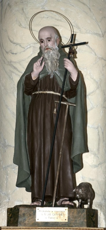 Scultore molisano sec. XIX, Statua di Sant'Antonio abate