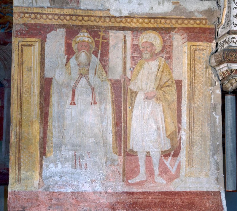 Ambito bresciano sec. XVI, Santo Stefano papa e San Giuseppe