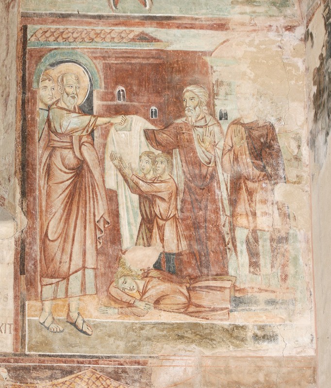Corso di Buono (1284), Dipinto murale con Miracolo di San Giovanni Evangelista