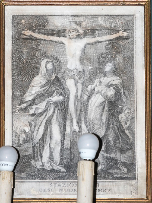 Reni Guido - Bombelli Pietro Leone sec. XIX, Gesù Cristo morto in croce