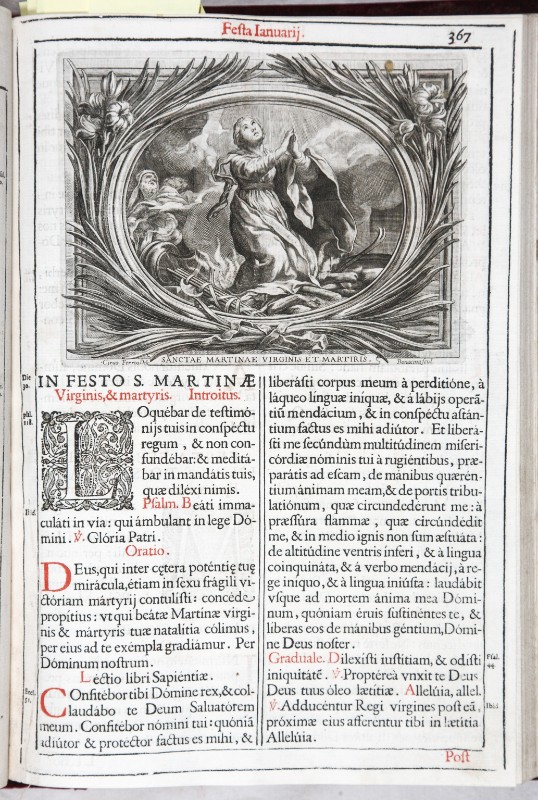 Ferri Ciro (1662), Santa Martina Martire