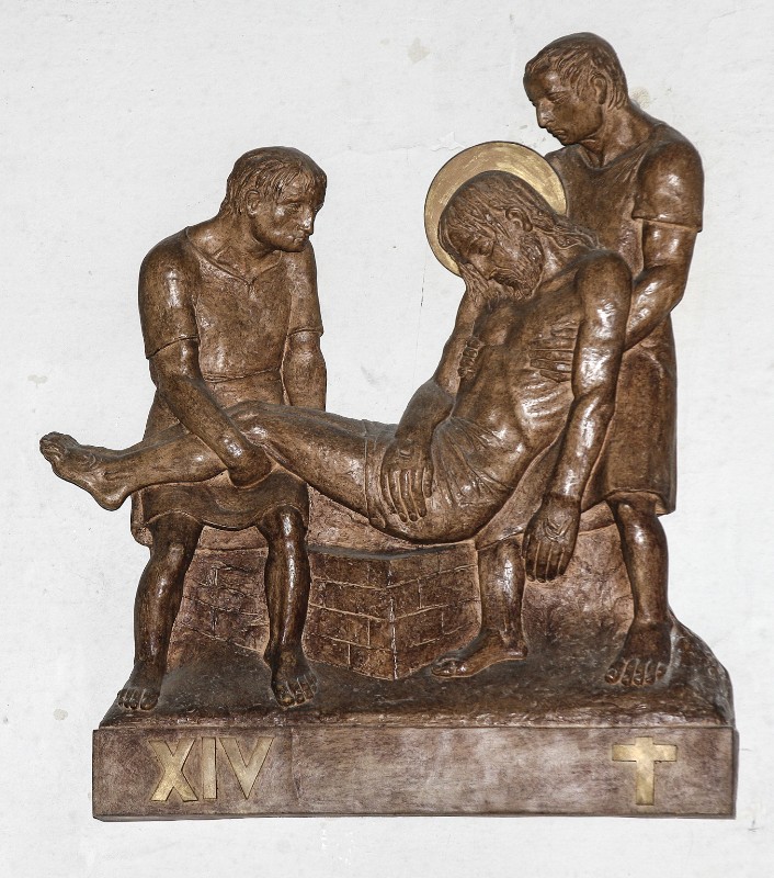 Capezzuoli Cesare metà sec. XX, Gesù Cristo deposto nel sepolcro