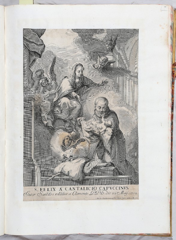 Van Westerhout Arnold (1712), San Felice da Cantalice