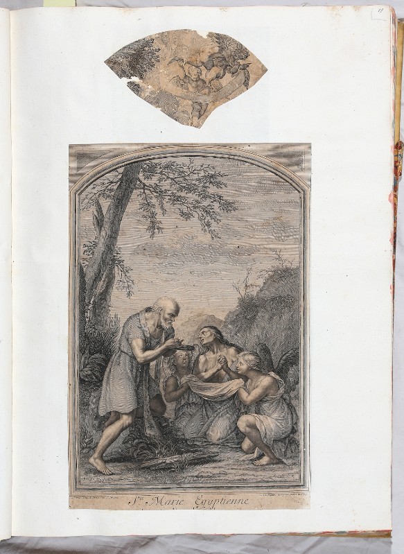 Baugin Lubin - Duflos Claude sec. XVII, Angeli e Santa Maria Egiziaca