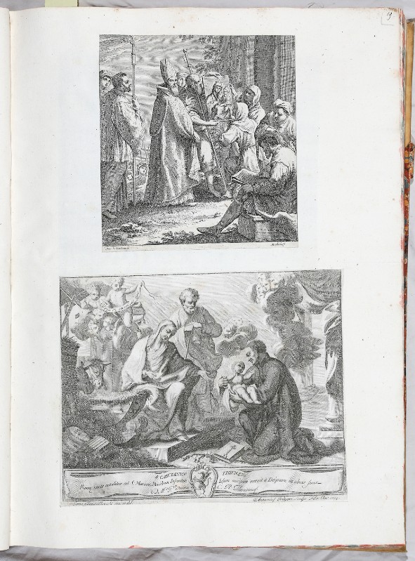 Ambito italiano sec. XVIII - (1759), Natività e San Gaetano da Thiene