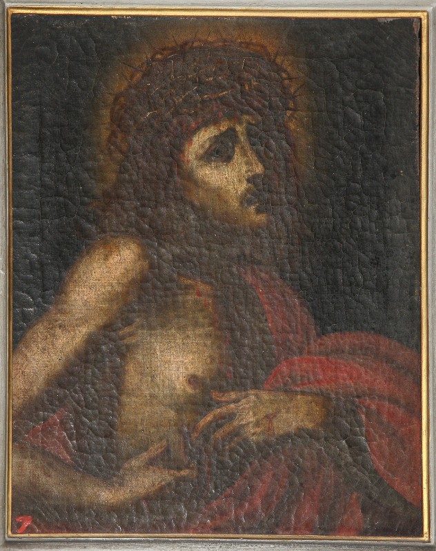 Bottega toscana sec. XVIII, Dipinto ad olio su tela raffigurante Ecce Homo