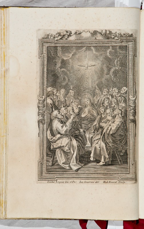 Hubert Vincent inizio sec. XVIII, Spirito Santo su Madonna e Apostoli