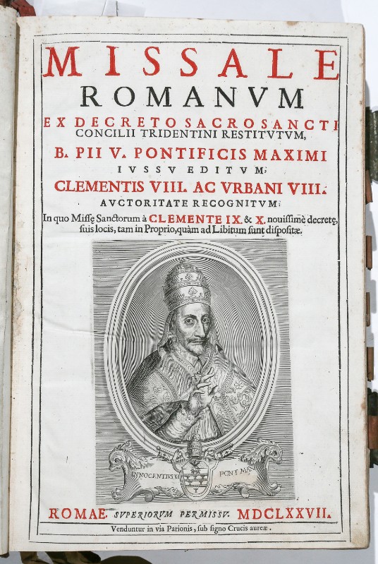 Ambito romano (1677), Frontespizio con Papa Innocenzo XI