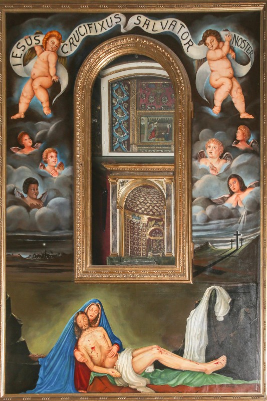 Arrighi Idimio (1976), Dipinto ad olio su tela raffigurante la Pietà
