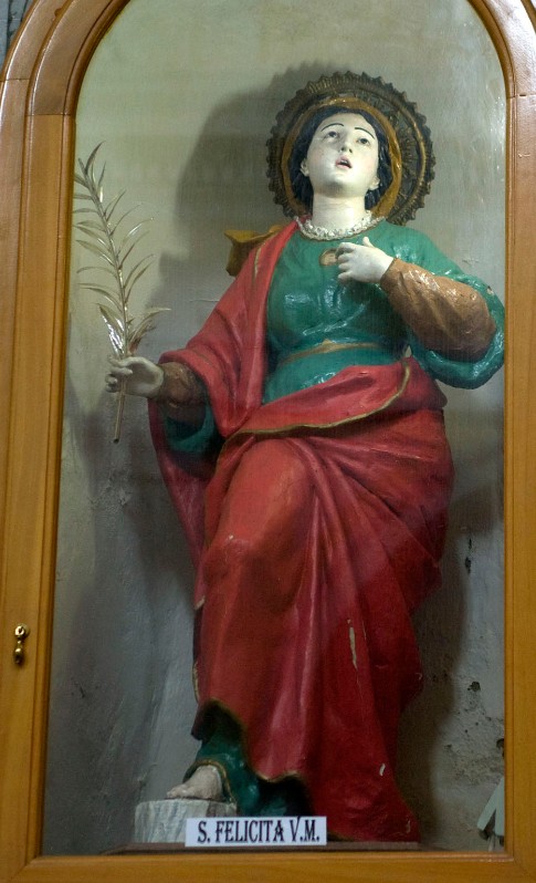 Bottega dell'Italia meridionale sec. XIX, Santa Felicita con reliquia sul petto