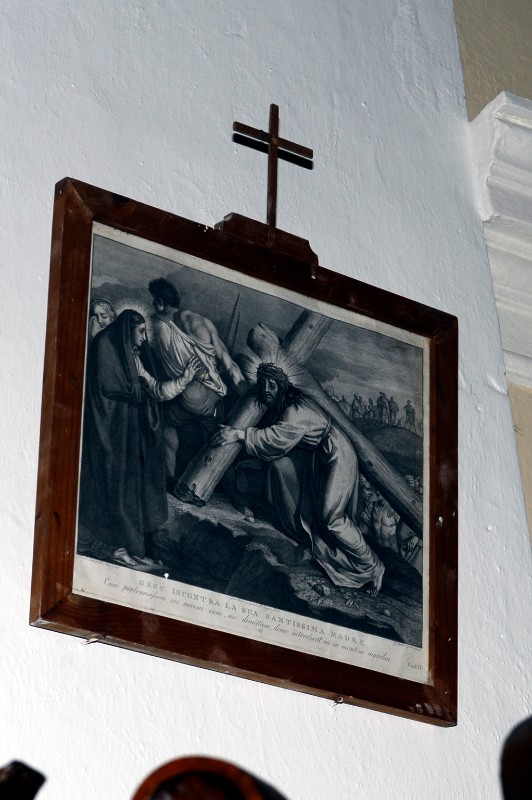 Cecchi G. B. sec. XVIII, Gesù Cristo incontra la Madonna e le pie donne