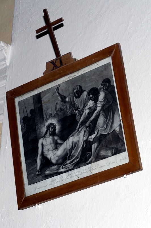 Cecchi G. B. sec. XVIII, Gesù Cristo inchiodato alla croce