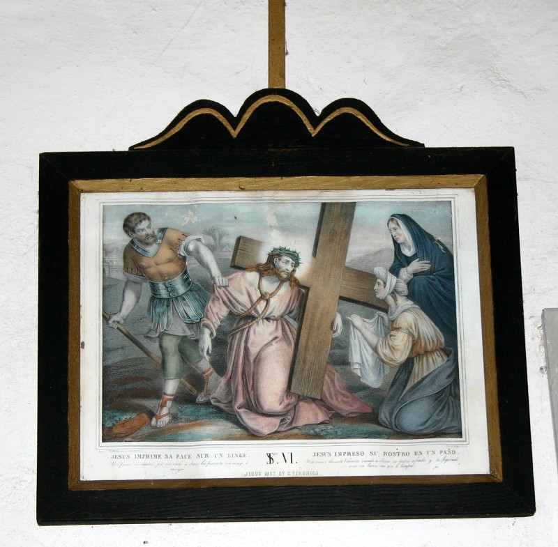 Ambito francese sec. XIX, Gesù Cristo asciugato dalla Veronica