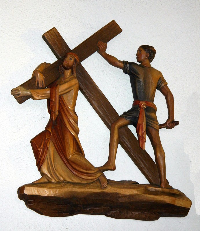 Demetz V. (1980), Gesù Cristo cade la prima volta