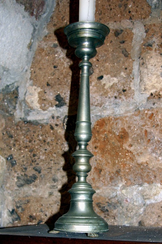 Prod. romana sec. XIX, Candeliere in ottone