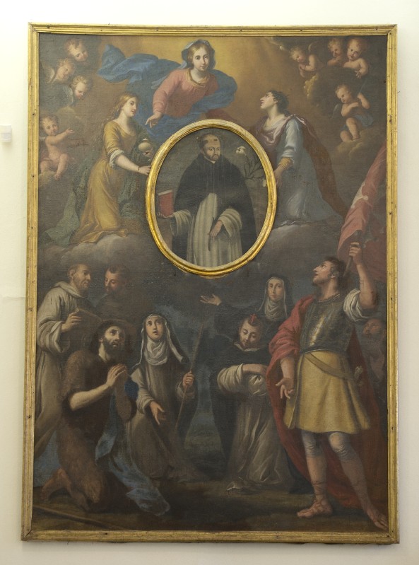 Galletti F. M. sec. XVII, Dipinto di San Domenico di Soriano e Santi pisani