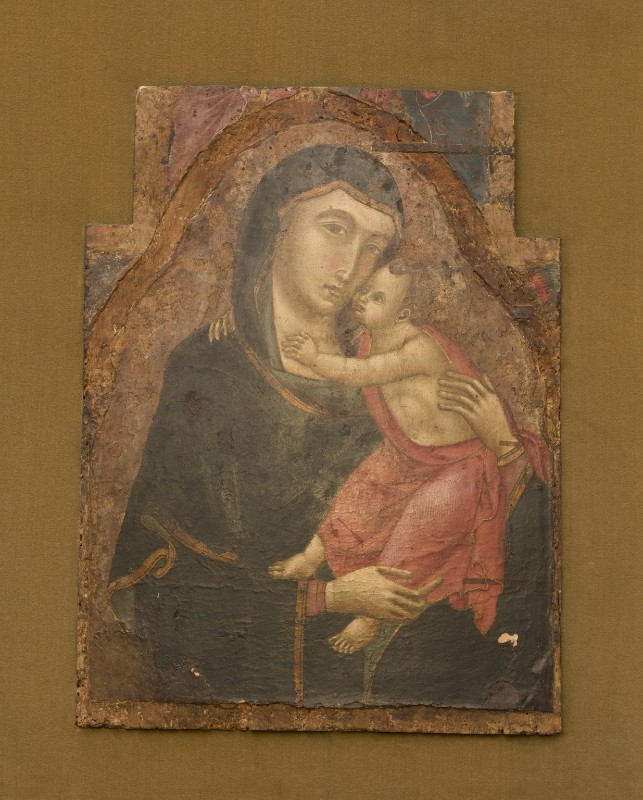 Maestro di San Torpè sec. XIV, Icona della Madonna e Gesù Bambino